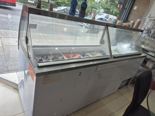 Ice cream display - ice,