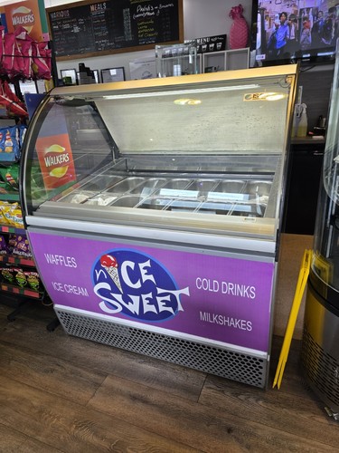 Ice cream display freezer - ice,